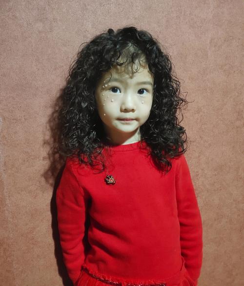 韩式儿童烫发图片小女孩 