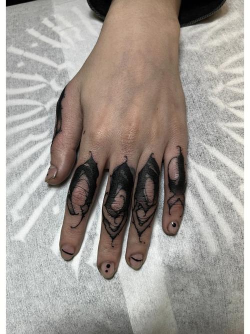手指纹身图片 手指纹身图片女