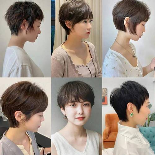 女生超短发发型图片2023 女生中性短发