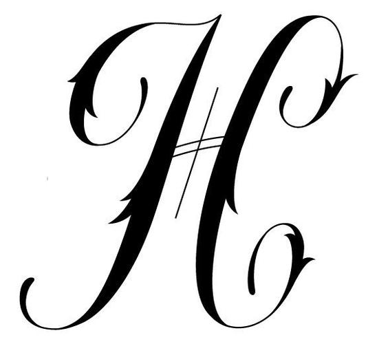 h字母纹身图片 h字母纹身图案设计