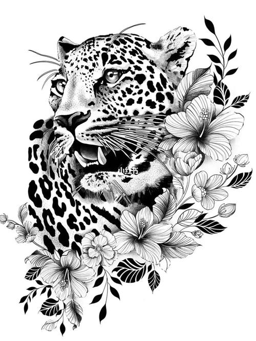 豹头纹身图案 豹头纹身图案女