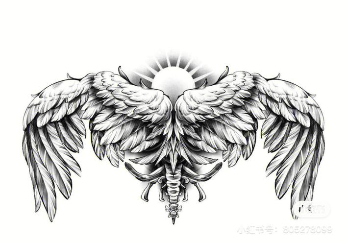 翅膀图片纹身 翅膀图片纹身后背