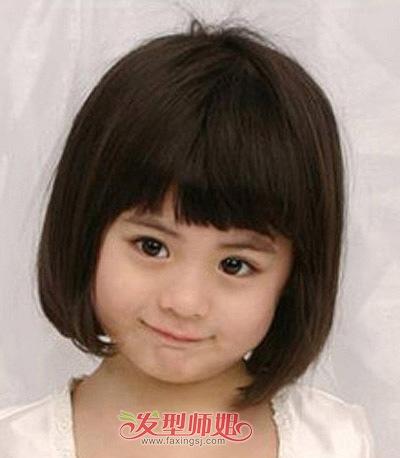 蘑菇头发型图片女宝宝 1-2岁女宝宝发型短发