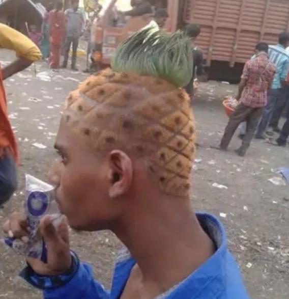 菠萝发型图片男 菠萝发型图片女