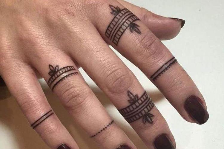 戒指纹身图案大全情侣 戒指纹身纹在哪个手指