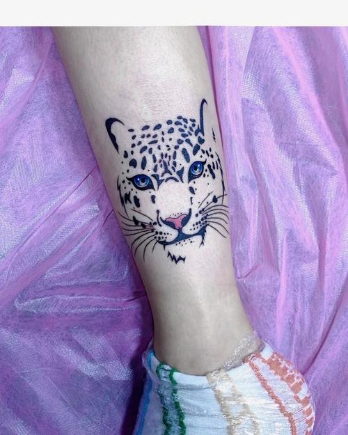 豹头纹身图案 豹头纹身图案女