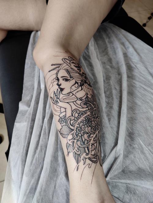 日本艺妓纹身图 日本艺妓纹身图案手臂