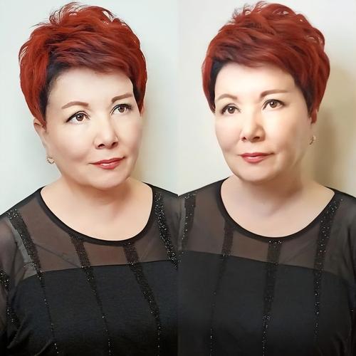 60岁发型图片女 60岁发型图片女士