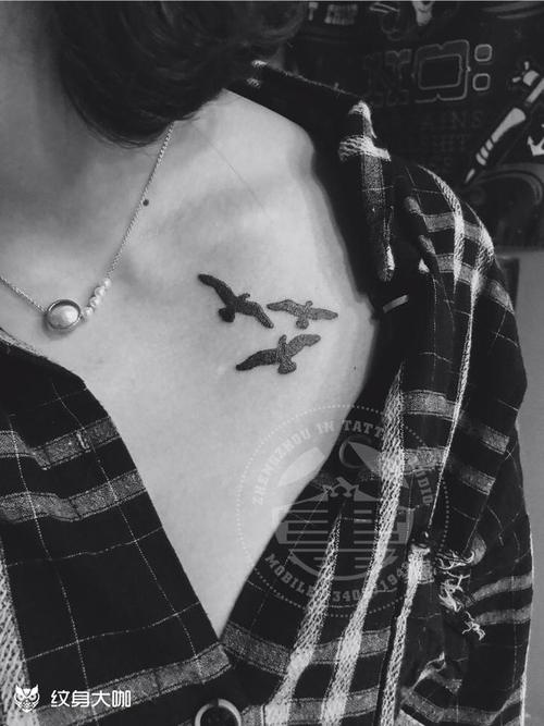 海鸥纹身图案大全 海鸥纹身图案大全女