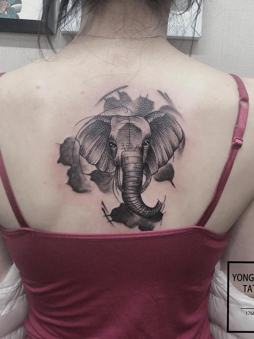 大象纹身图案 泰国大象纹身图案