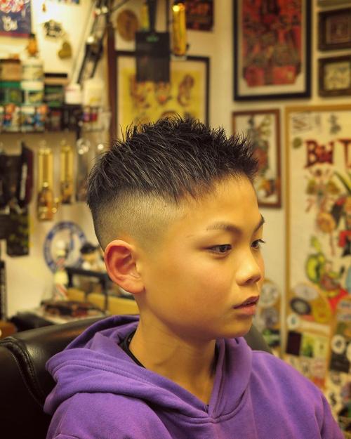 七岁男孩发型图片潮 七岁男孩发型2023最新图片