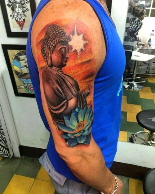 个性纹身图案男 个性纹身图案男手臂大臂内侧