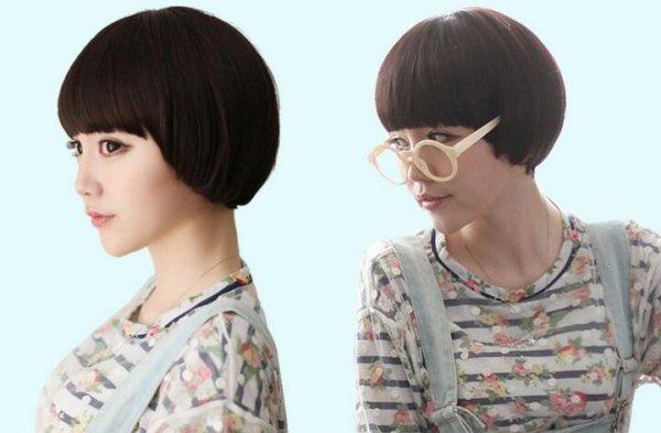 女生蘑菇头短发发型图片大全 女士短蘑菇头发型图片